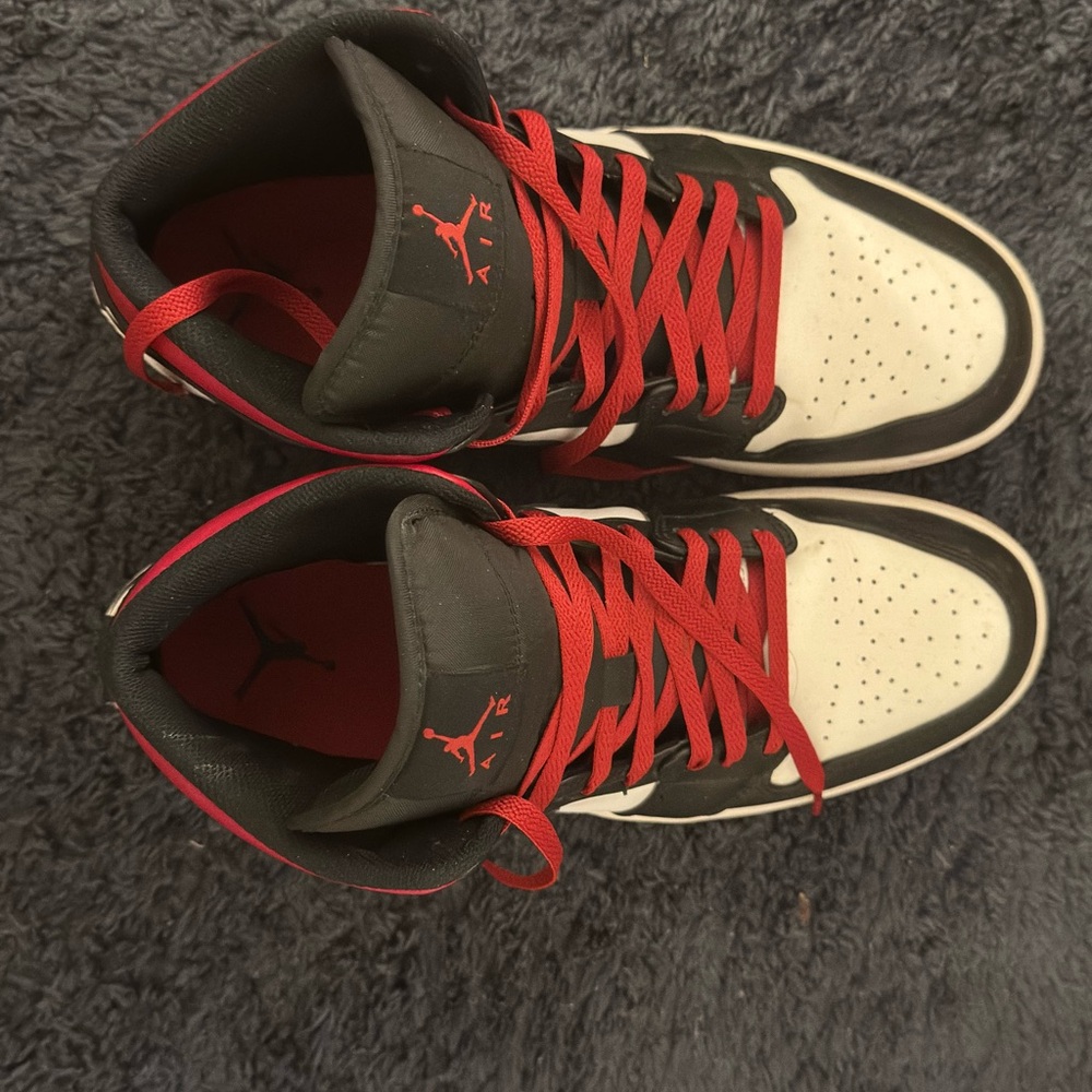 Nike Air Jordan Black and Red Sneakers
